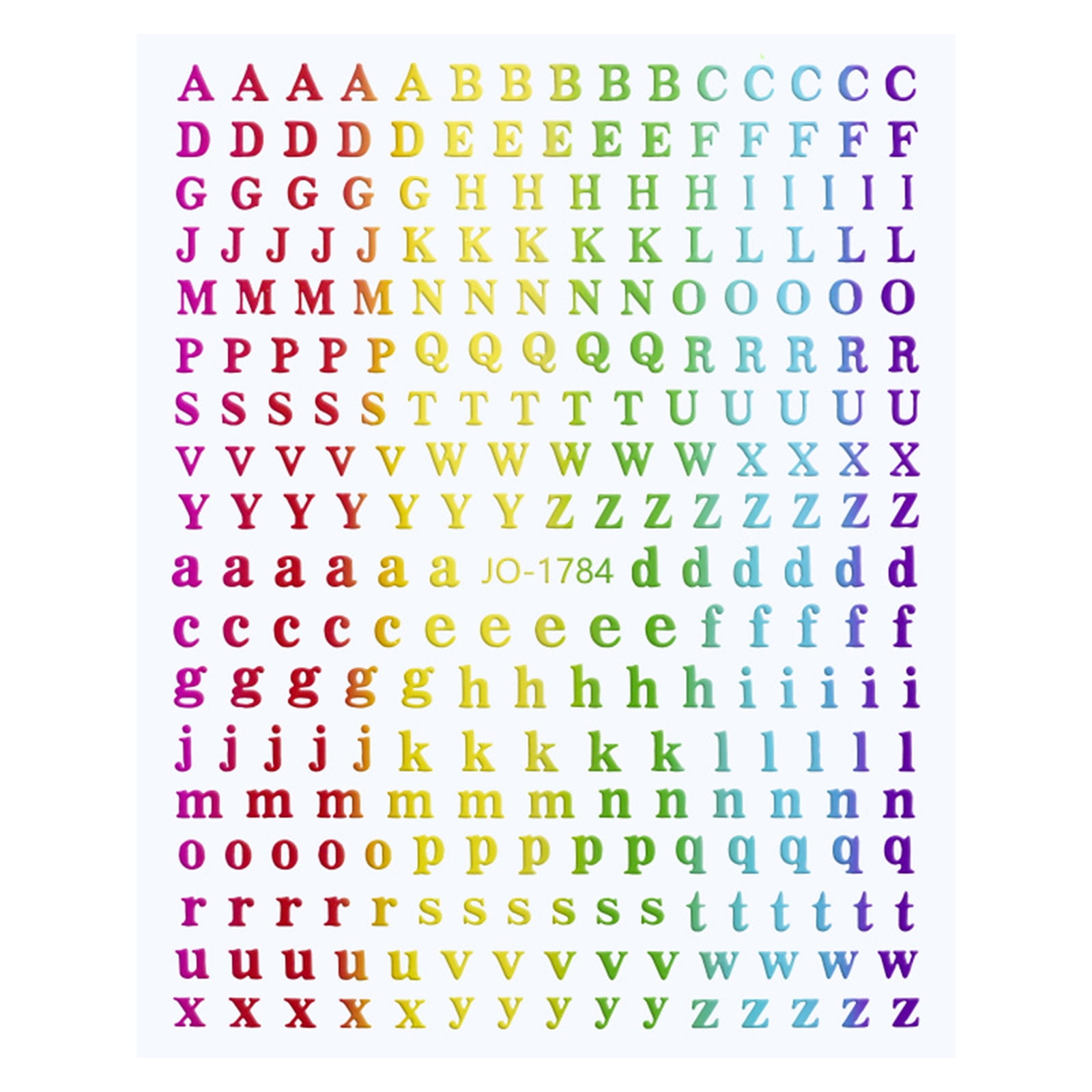 MAGICLULU 8 Sheets Alphabet Sticker Tags Removable Labels Waterproof  Stickers Number Decals Letter Stickers Large Small Letter Stickers Alphabet