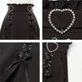 thumbnail image 4 of DHFJKG Womens Skirt High Waist A Line Summer Flowy Gothic Lace Up Ruffle Mini Skirts 2026 Summer Elastic Waistband Stylish Skirt, 4 of 4