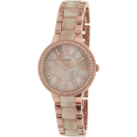 Fossil Women's Virginia ES3965SET Rose Gold Stainless-Steel Quartz Fashion Watch