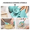 thumbnail image 4 of 1 Set 7 Pcs Household Cookware Set Cooking Utensils with A Barrel (Cyan), 4 of 8