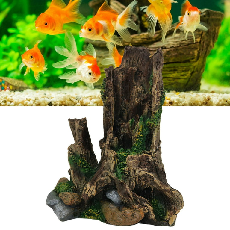 Simulation Tree Root Driftwood Resin Craft Hideout Caves Fish Tank Ornament  Aquarium Landscaping Decoration Accessories