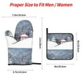 thumbnail image 2 of Cauagu Watercolor Winter Landscape For Christmas Print Oven Mitts and Pot Holders 4 pcs Set,Extra Thicken Long Kitchen Oven Glove Potholders BBQ Gloves-Oven Mitts and Pot Holders(11 Inch), 2 of 6