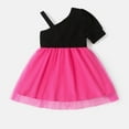 thumbnail image 2 of Barbie Girls Tutu Dresses Bowknot Design One Shoulder Mesh Splice Barbie Outfits Sizes 2-6, 2 of 7