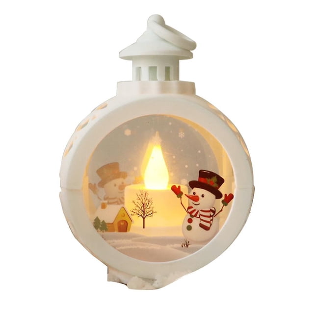 RV Adornos navideños Velas LED Adornos navideños Adornos de muñeco de nieve anciano (estilo B) Sailing Electrónica