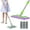 purple, variant on Flat Mop with Stainless Steel Handle, 360 Rotatable Adjustable Cleaning Mop, Includes 4 Reusable Washable Microfiber Pads for Home Floor Cleaning