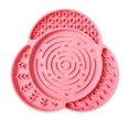 thumbnail image 3 of Silicone Dog Lick Mat with Powerful Suction Cups, Flower-Shaped Pet Slow Feeder Mat for Cats and Dogs, Calming Treat Mat for Anxiety Relief, Bathing and Grooming Distraction, 3 of 8