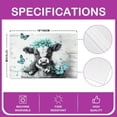 thumbnail image 4 of Placemats, Vintage Countryside Board Table Mats Rustic Butterfly Daisy Floral Decor Highland Cow Place Mat 18"*12"*4, Bull Cattle Farmhouse Western Animals Kitchen Decor, 4 of 4