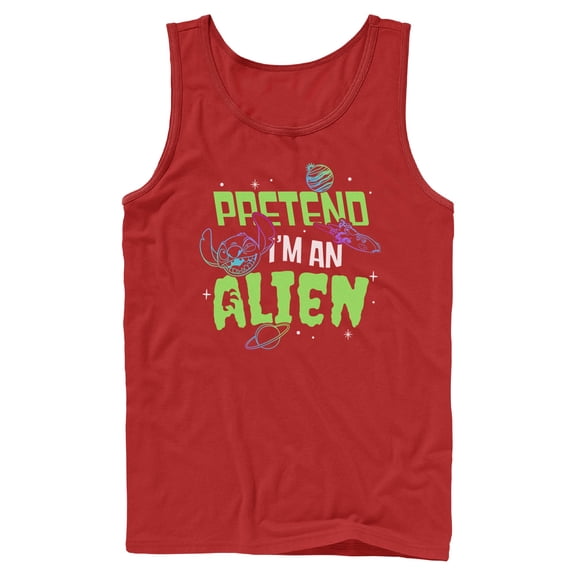 Mens Lilo & Stitch Pretend I'm An Alien Tank Top