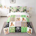 thumbnail image 2 of Erosebridal Kawaii Dog Bedding Sets Queen Size, Pet Lover Comforter Sets with Sheets, Patchwork Flower Decor, 7pcs, 2 of 5
