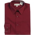 thumbnail image 3 of Boy's Regular Fit Long Sleeve Standard Cuff Pocket Uniform Casual Dress Shirt, 3 of 3