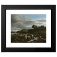thumbnail image 2 of Jacob van Ruisdael 24x20 Black Modern Framed Museum Art Print Titled - Landscape with Cascade (1670-1675), 2 of 5