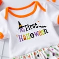 thumbnail image 6 of KVPLBQFD My 1st Halloween Baby Boy Outfit Girls Christmas Outfits Size 10-12 Infant Christmas Outfit Onesies for Girls Baby Girl Winter Clothes, White 0-3 Months, 6 of 8