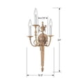 thumbnail image 2 of Crystorama Lighting 663-MB Arlington - Three Light Sconce in Classic Style - 12.5 Inches Wide by 23 Inches High   Matte Brass Finish, 2 of 2