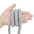 thumbnail image 4 of Uxcell 1/2"x16' Natural Twisted Cotton Rope 3 Strand Soft Craft Rope with Drawstring Bag Grey 2 Pack, 4 of 6