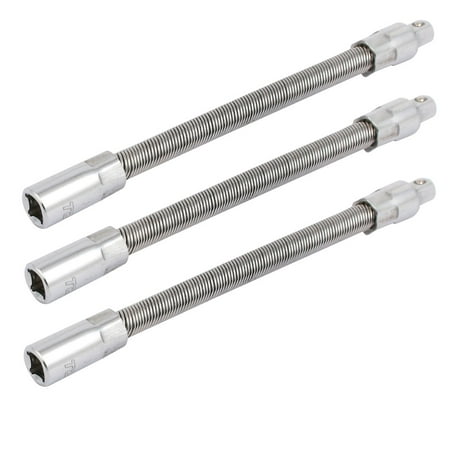 Extension Bar 0.25 Inch Drive - 5.71-inch Length 1/4-inch Drive CR-V Flexible Socket Extension Bar 3pcs
