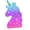 Gradient Blue & Purple, variant on Acrylic Unicorn Earring Holder with , Smiling Unicorn Jewelry Display Stand for Teens and Women, Stud & Dangle Earring Organizer with Anti-Slip Pads