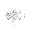 thumbnail image 3 of SLYNSHome Snowflake Metal Napkin Rings, Rhinestone Winter Table Napkin Holders, Gold And Silver Holiday Dinner Table Decor Accessories, 3 of 6