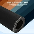 thumbnail image 3 of Desk Mat, Gaming Large Mouse Pad for Desk, Computer Desk Pad, Mousepad with Non-Slip Rubber Base, Spill-Resistant XXL Keyboard Mat for Home Office Laptop, Blue Boho Rainbow, 3 of 5