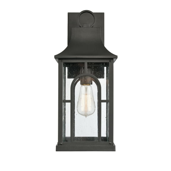 Elk Home 7.25-Inch Wide Outdoor Triumph Wall Sconce, Textured Black