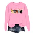 thumbnail image 1 of WEAIXIMIUNG Sweatshirts à Col Rond Graphiques pour Femmes Pull à Capuche Imprimé Lettre Col Rond pour Automne & Hiver, 1 of 3