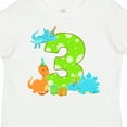 thumbnail image 4 of Inktastic Dinosaur Party-third Birthday Boys or Girls Toddler T-Shirt, 4 of 5