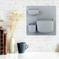 thumbnail image 3 of Rongfmy 1PC Self-Adhesive Wall Rack Bookshelf Remote Holder Refrigerator Kitchen Storage Blue Gray B, 3 of 8