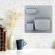 thumbnail image 1 of 1 unidad de estante de pared autoadhesivo que ahorra espacio, estantería para refrigerador, decoración para hogar, estante de almacenamiento para Azul Gris Estilo B perfecl estante de almacenamiento de pared, 1 of 7