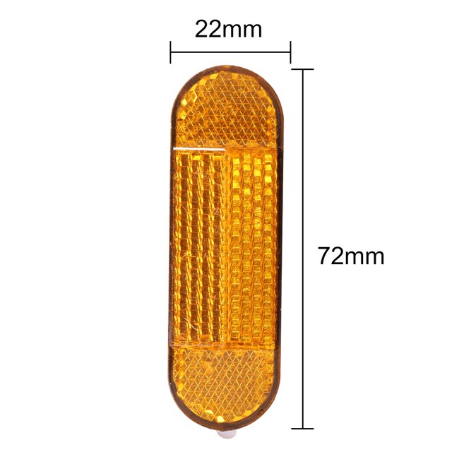 Ciclismo Reflector de noche de tubo reflectante de seguridad frontal para Scooter M365 PRO 2 (2 uds)