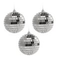 thumbnail image 1 of Silver Disco Reflective Mirror Xmas Balls Easy To Hang For Christmas, Wedding, Party Decoration, 1 of 4