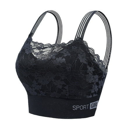 Clearance!Uooqdmx Bras for Women Plus Size Lingerie New Lace Back Chest Wrap Large Chest Pad Small Chest Anti Light Backing and Bra Women s Lingerie  Sleep & Lounge Black M