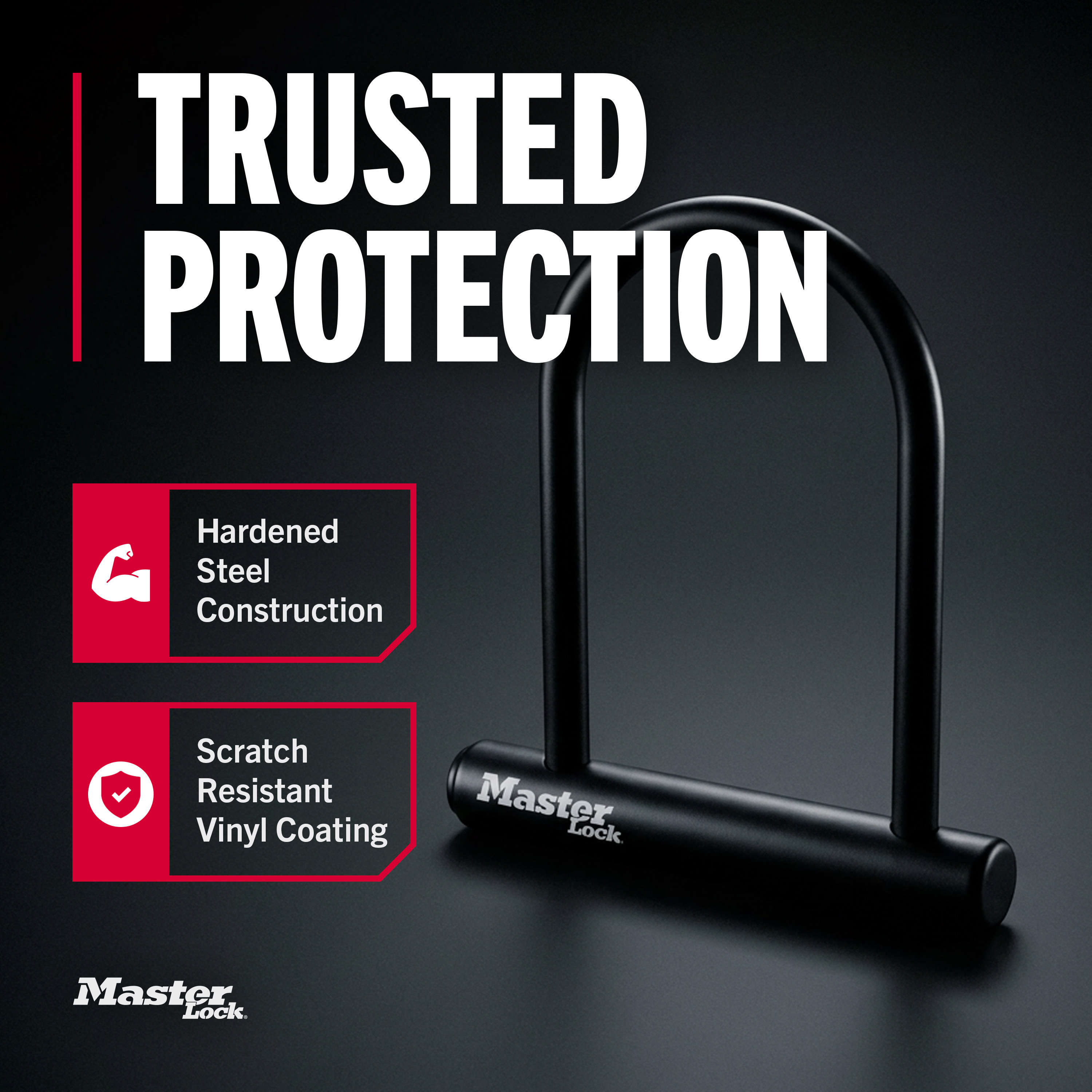 Master Lock U-Lock Bicycle Lock with Key photo 3