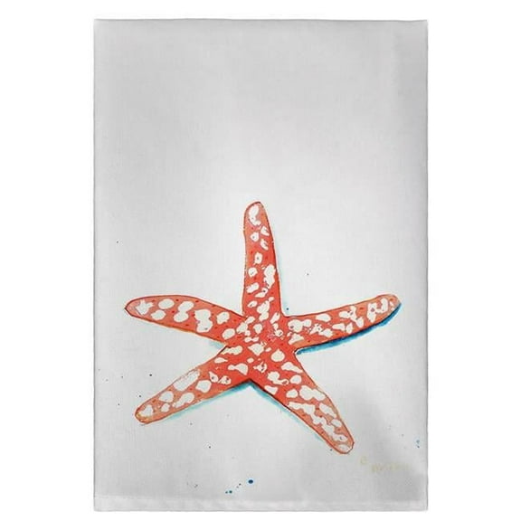 Betsy Drake GT091 Coral Starfish Guest Towel - 20 x 20 in.
