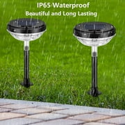 6 Pack Solar Pathway Lights, LED Solar Powered Garden Lights, Outdoor Solar Lights for Walkway Yard Landscape (Color Changing & Warm White)