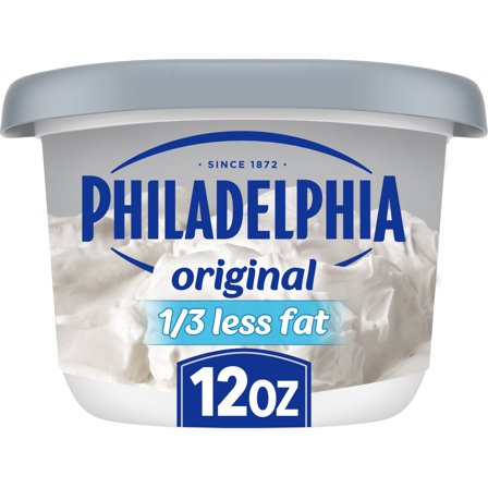 Philadelphia Reduced Fat Cream Cheese Spread, 12 oz Tub