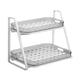 thumbnail image 4 of Escurridor de tazas de agua, organizador de almacenamiento de cocina de 2 niveles, escurridor de tazas de agua, contenedor de almacenamiento de organi , M Gris perfecl Tendedero, 4 of 8