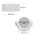 thumbnail image 2 of 66 x 25 mm WHITE Perforated Shrink Band for Growler Bottles, Pharmaceutical Bottles, Gallon Jugs, Honey Bottles, and More. Fits 1 1/4" to 1 1/2" Diameter - Pack of 250, 2 of 9