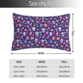 thumbnail image 2 of Kdxio Cotton Pillow Cases 16"x24" Pillowcases,Soft and Breathable Bedroom Pillow Cases-colorful Skull butterfly flower1-No Pillow Core, 2 of 5