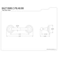 thumbnail image 3 of Kingston Brass BA2718BB Toilet Paper Holder in Brushed Brass, 3 of 6