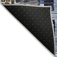 thumbnail image 5 of Addison Rugs Chantille Indoor/Outdoor Transitional Geometric Pewter Machine Washable Rectangle Rug, 9' x 12', 5 of 8