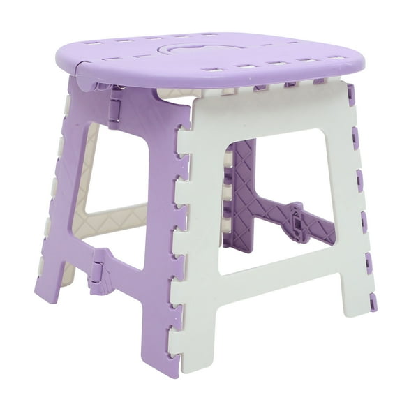 LOLIPPYY 1Pack Folding Camping Stool Purple Plastic for Hiking Fishing Travelling