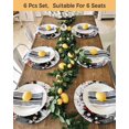 thumbnail image 4 of 13 Inch Round Placemats Set of 6, Black Gnomes Christmas Non Slip Heat Insulation PP Table Mats, Snowflake Xmas Tree Gifts Winter Washable Place Mats for Kitchen Dining Party Table Decor, 4 of 7