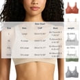 thumbnail image 3 of Plus Size Women's Wireless Tank Top Bra, Mesh Panel & Wide Adjustable Straps, Seamless Breathable Support for All-Day Comfort Black XL, 3 of 9