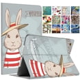 thumbnail image 1 of iPad PRO 9.7" 2016 Folio Case A1673 A1674 A1675 MLMP2LL/A MM172LL/A MLMN2LL/A MLMW2LL/A MLMX2LL/A MM192LL/A MLMV2LL/A MLN02LL/A MLMY2LL/A MLN12LL/A MM1A2LL/A MLMQ2LL/A MLPX2LL/A Cartoon Bunny Hat, 1 of 7