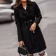 thumbnail image 4 of Puntoco Abrigo de lana para mujer y solapa de invierno, gabardina, abrigo largo, prendas de vestir Puntoco  Puntoco-1, 4 of 6