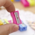 24pcs Handheld Plastic Pencil Sharpener Mini Manual Pencil Sharpener