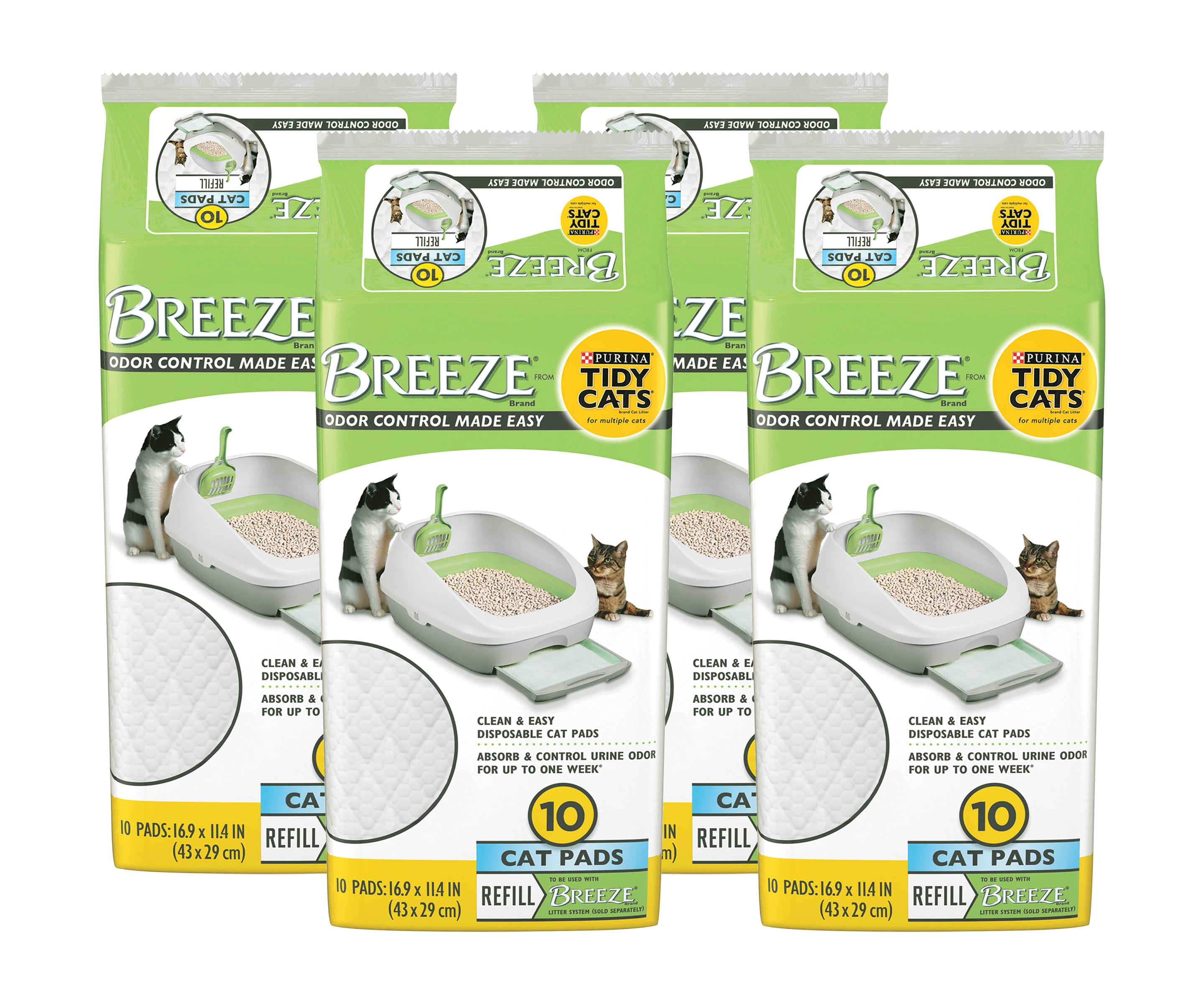 Tidy cat breeze top pads 10 count