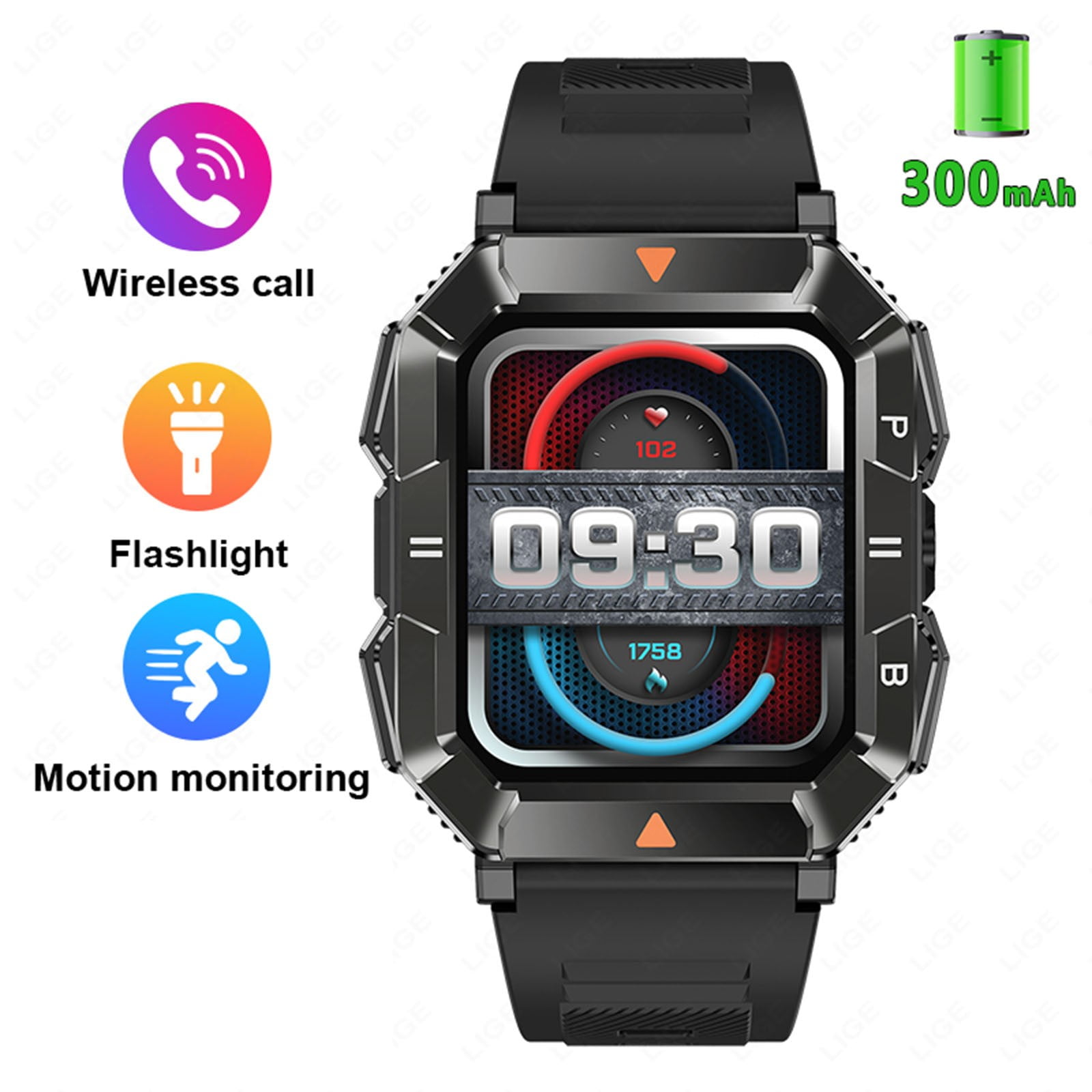 Jubipavy Smart Watch Full Screen Smart Watches For Android IOS Phones Smart Fitness Watch For Women Man Smartwatch