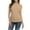 501_Khaki, variant on YEJIMAN Long Sleeve T-shirt, Yellow Cotton Tshirts For Women, Women Casual Solid Long Sleeve Mock Turtleneck Blouse Tops Slim Fit Stretchy Layer Tee Shirts,