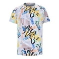 thumbnail image 2 of WEAIXIMIUNG Valentine's Day Mens Hipster Hop Short Sleeve Print T Shirt, 2 of 7