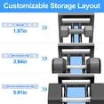 thumbnail image 3 of Rack para mancuernas Niffgaff de 3 niveles 114 x 25 x 79 cm, capacidad de 205 kg, 3 of 8